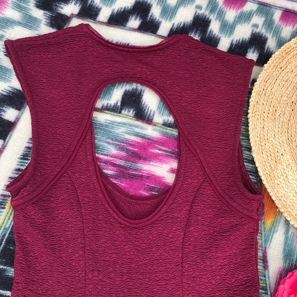 UO Silence + Noise Merlot Dress - Picture 6 of 6